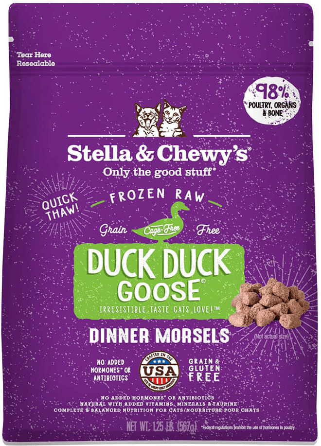 Stella & Chewys Duck Duck Goose Frozen Raw Dinner Morsels